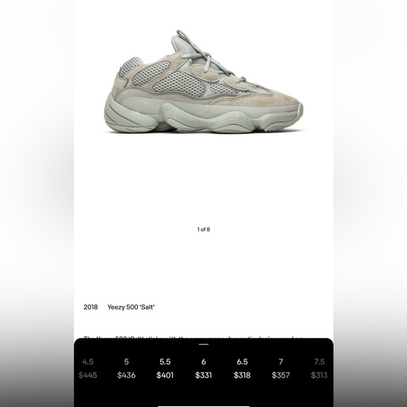 Preloved Yeezy 500 ‘Salt’ - Picture 12 of 12